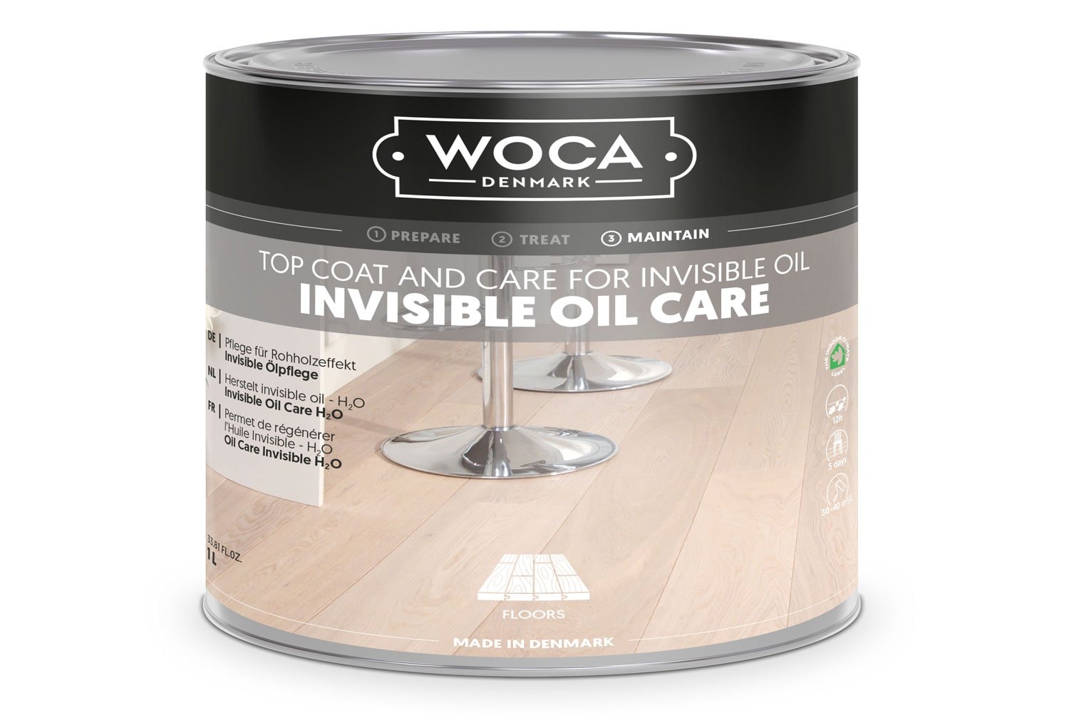 WOCA Invisible Oil Care, neutralus, 0,75L