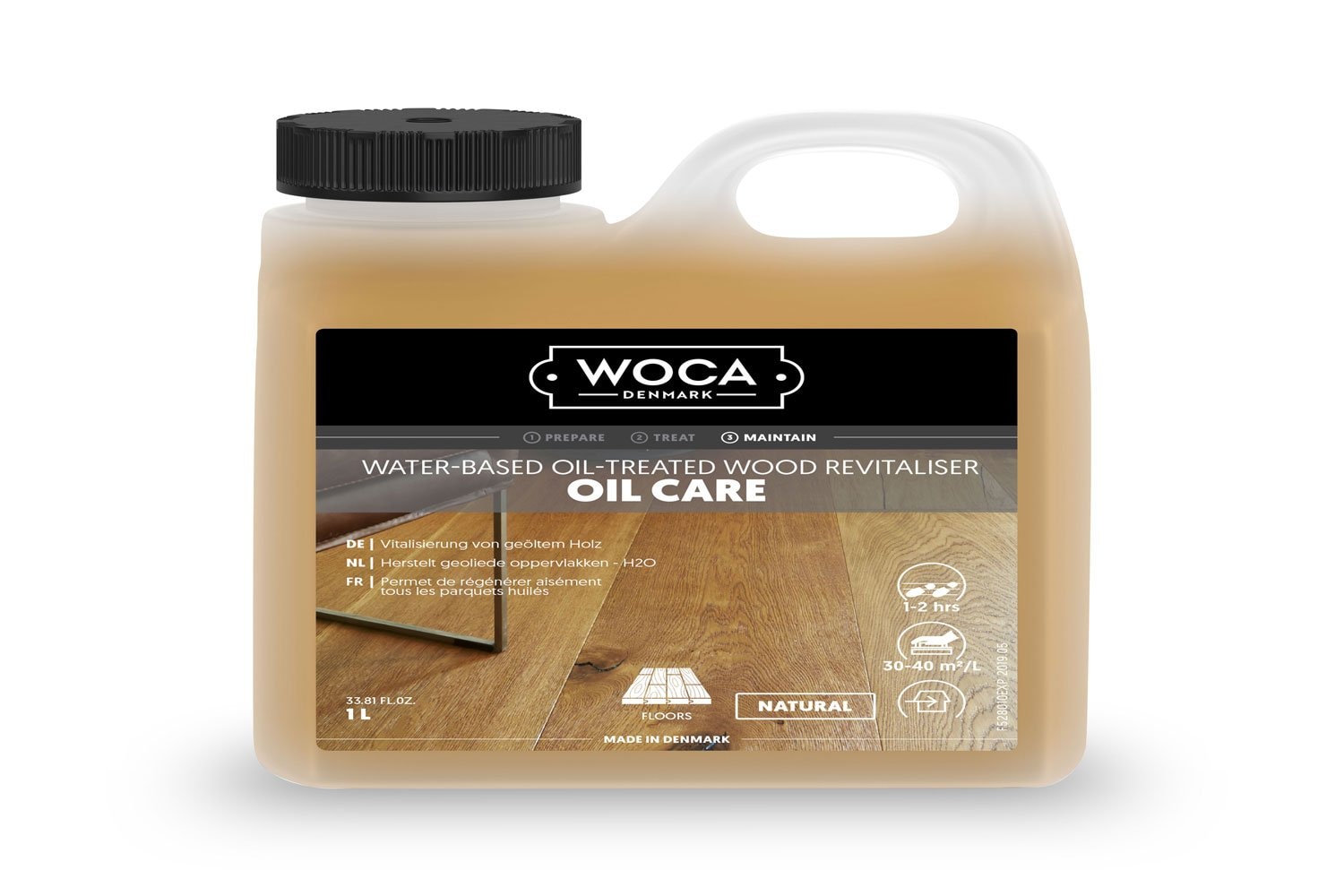 WOCA aliejaus priežiūros priemonė (vandens pagrindo), Natural, 1L