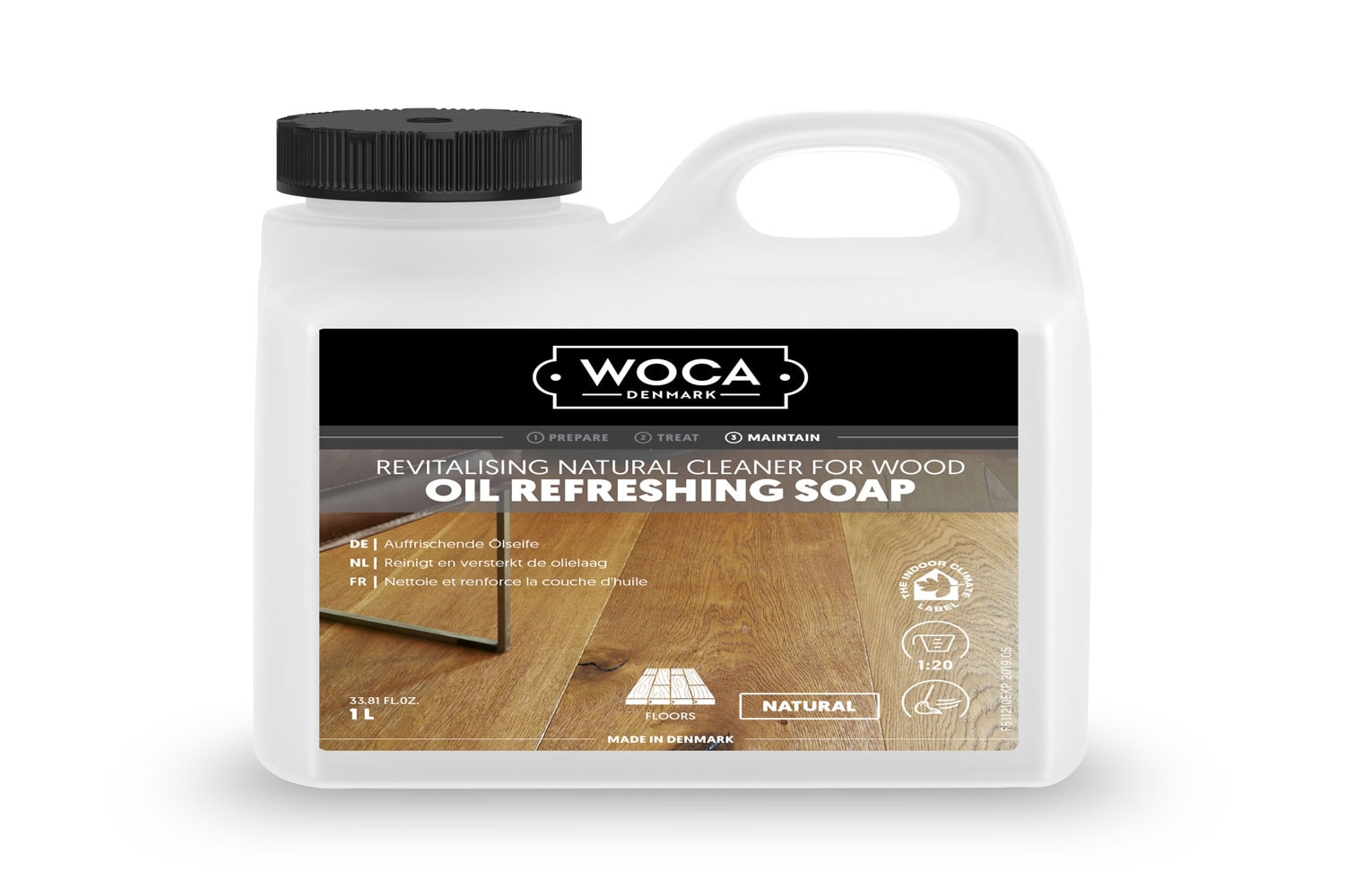 WOCA alyvos atnaujinimo muilas, Natural, 1L