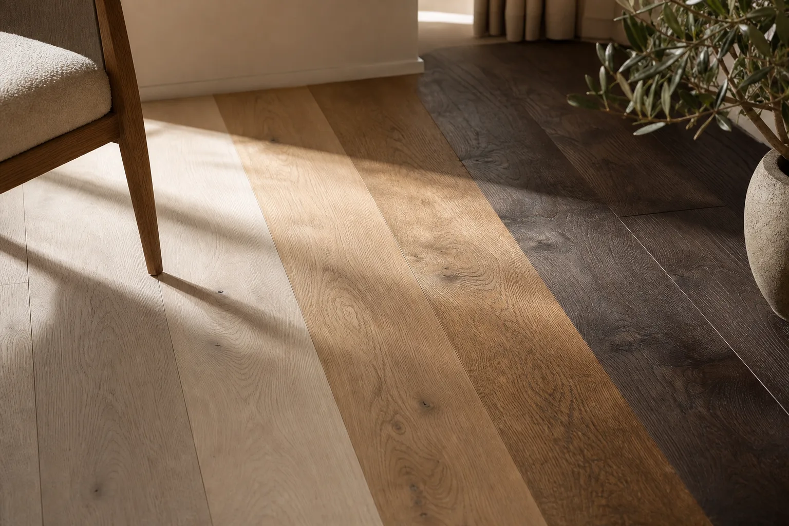 Ąžuolo parketo spalvos: kaip išsirinkti tinkamą atspalvį — Terris Timber